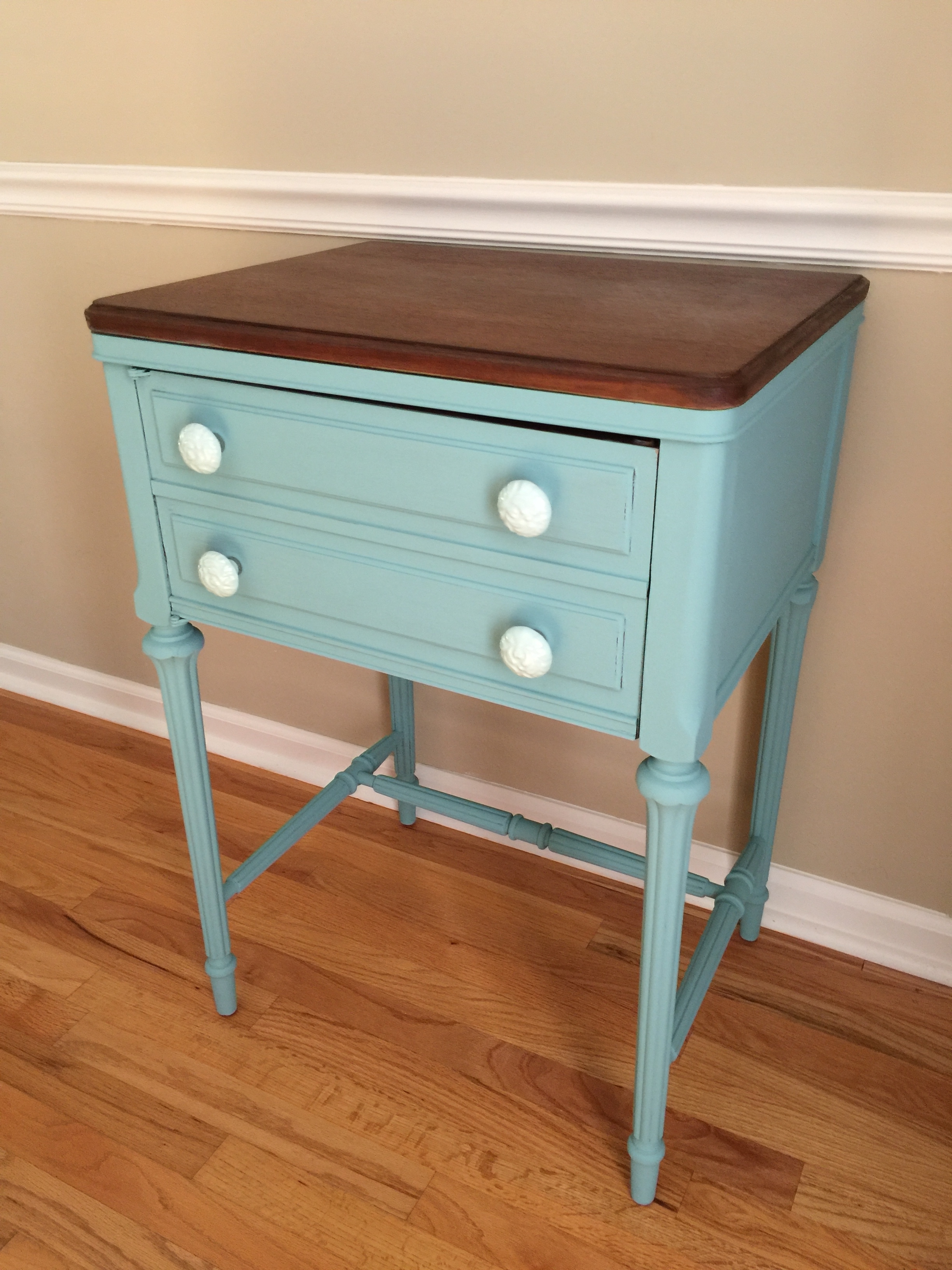 An Antique Sewing Table In Provence