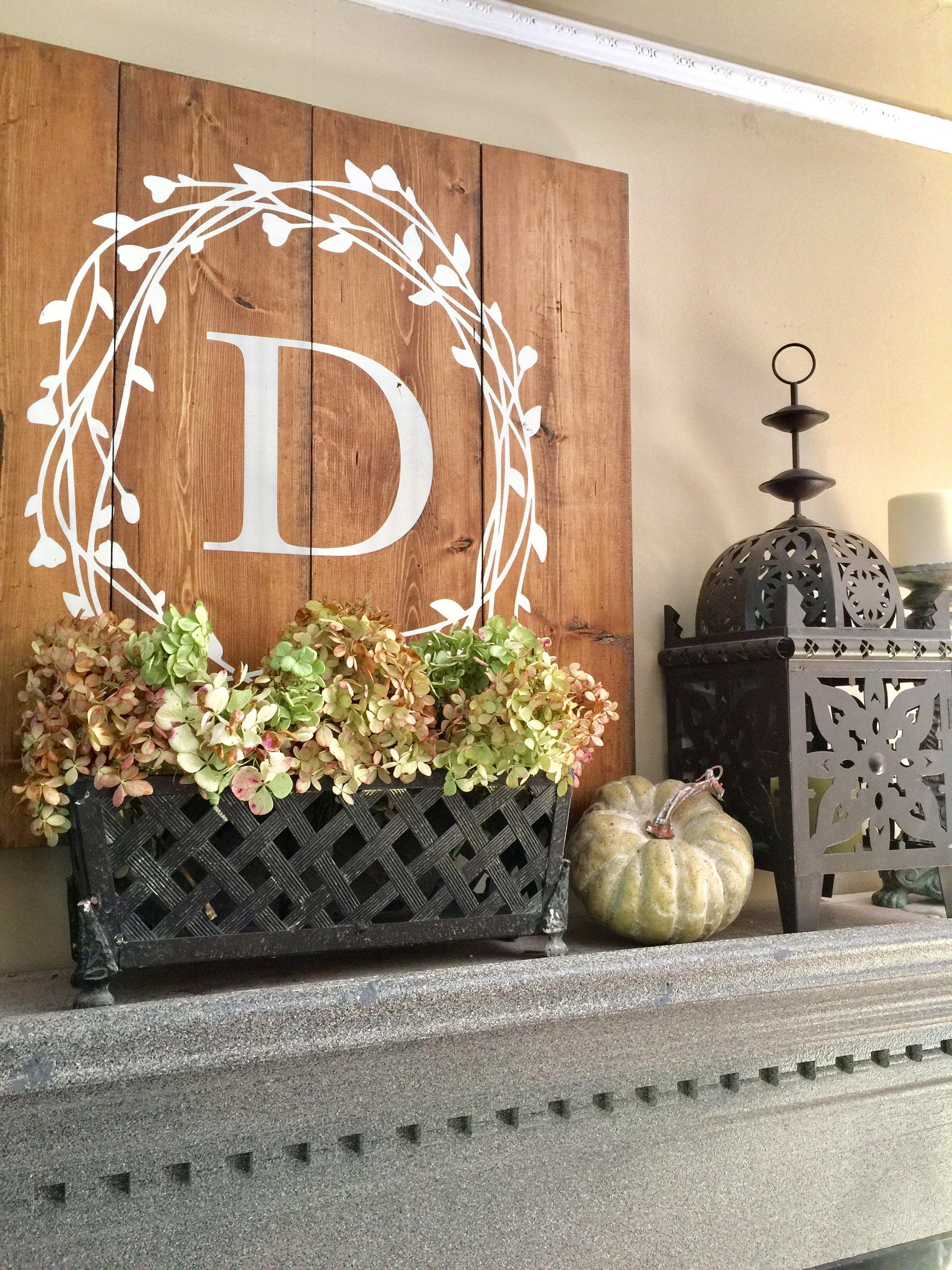 Early Fall Mantel