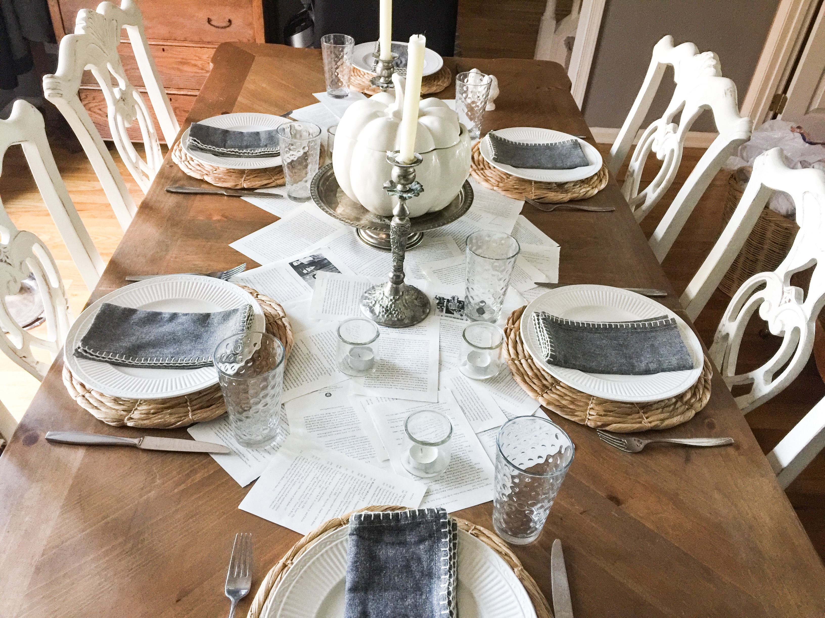 Simple & Neutral……A Thanksgiving Table