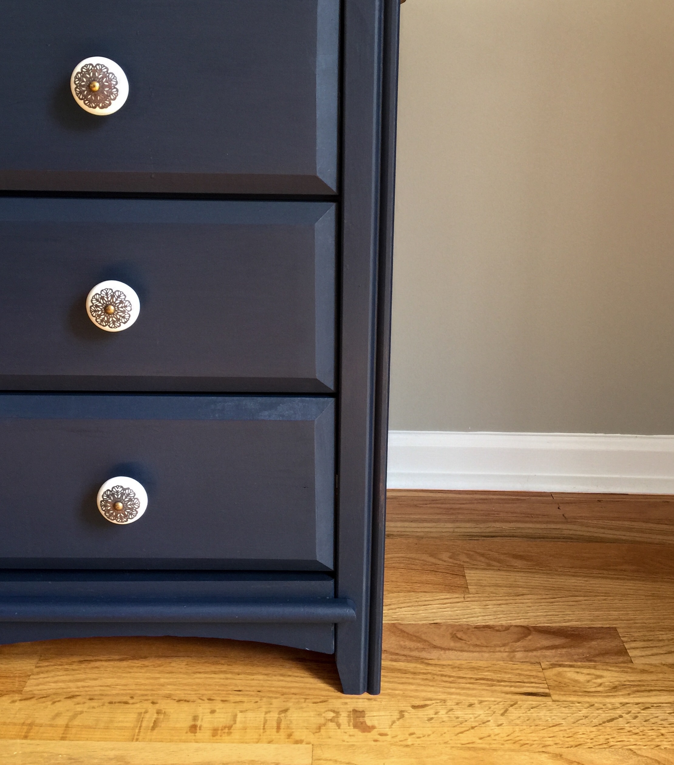 Midnight Blue & A Thrifted Side Table